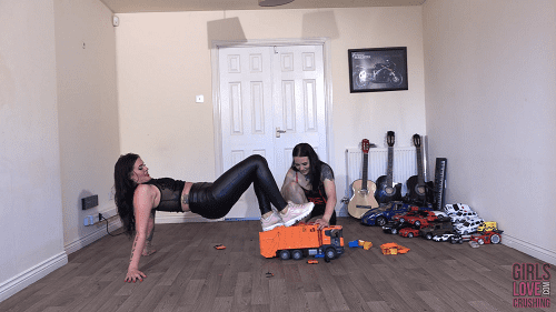 Tiana & Char - Having Fun with Slave's Toys (Wide Angle)